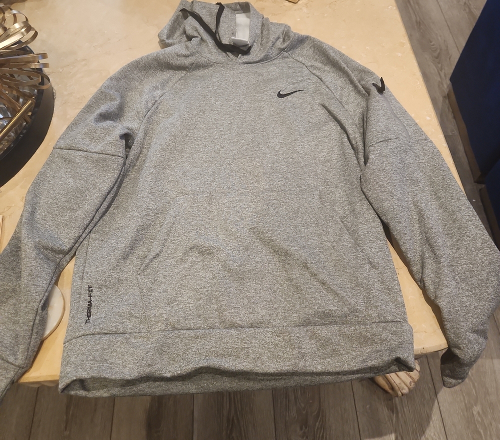 Nike Gray Hooded Pullover Sweatshirt